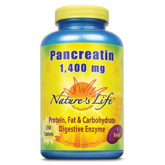 Nature's Life  Pancreatin 4X Strength | 250 ct
