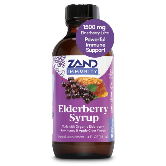 Zand Kids Elderberry Honey Syrup | Childrens Immune Support with Rose Hips & Echinacea | Kids 1+ Years