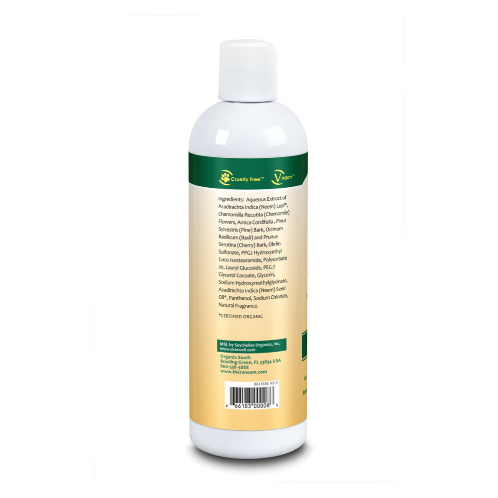 TheraNeem Pet Shampoo For Sentivive Pets | Neem Therape | 12 oz.