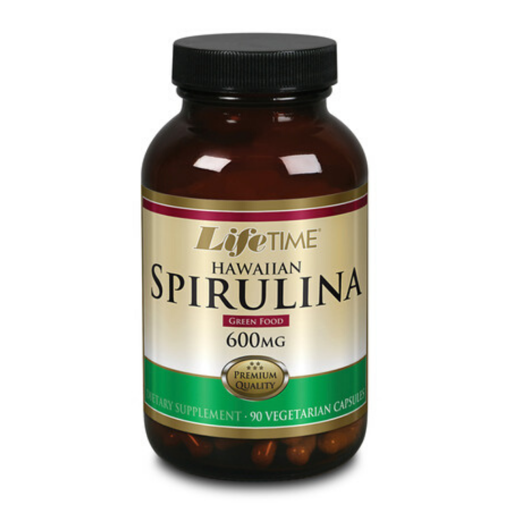 LIFETIME Spirulina, Veg Cap (Btl-Glass) 750mg | 90ct