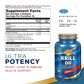 Nature's Life Krill Oil 1000mg, Ultra Potent Mini Softgels | Immune, Heart, Joint Support with Omega-3s | 90ct, 45 Serv.