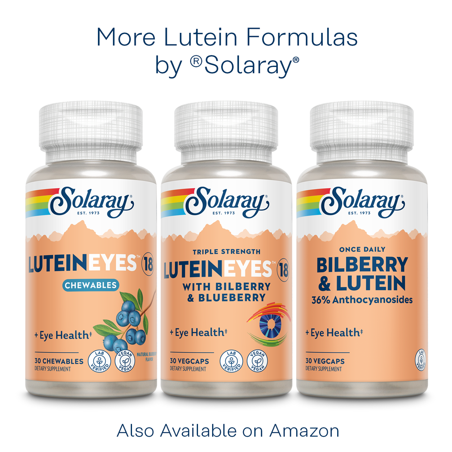 Solaray Advanced Lutein Eyes, 24mg Eye & Macular Health Support Supplement w/ Naturally Occurring Lutein , 60 CT (30 Servings, 30 VegCaps)