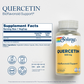 Solaray Quercetin 500mg, Support for Healthy Cells, Heart, Circulatory & Respiratory System, Bioflavonoids, Antioxidants, AMPK Activator 90 Count