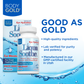 Body Gold Liqua Soothe Eye Health Supplement, Healthy Tear Production Formula for Dry, Tired Feeling Eyes, w/ MaquiBright, Vitamin A, Lutein and Hyaluronic Acid, 60 Day Guarantee, 30 Serv, 30 VegCaps