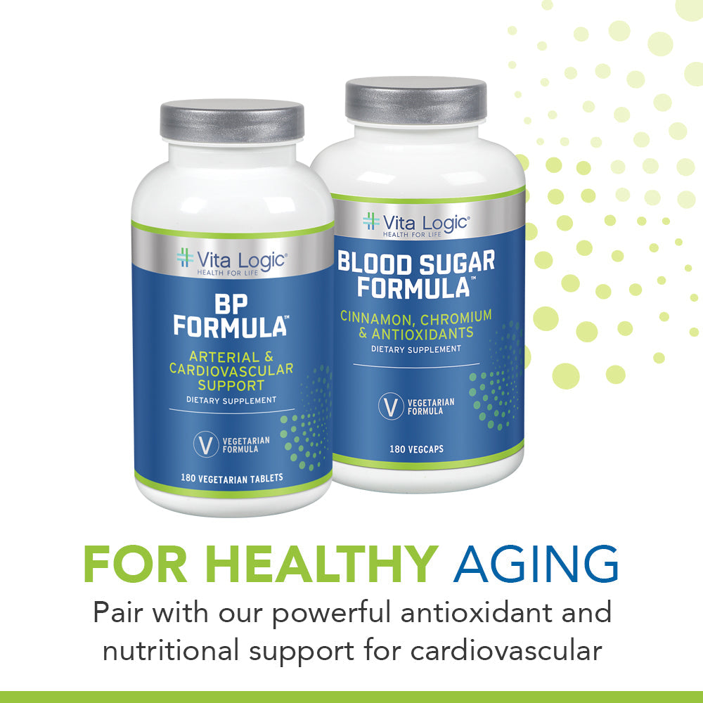 Vita Logic Blood Sugar Formula | Healthy Blood Sugar & Glucose Metabolism Support w/ Cinnamon, Chromium & Antioxidants | 180 Veg Caps