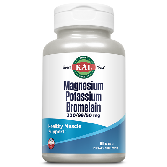 KAL Magnesium Potassium Bromelain | 60ct