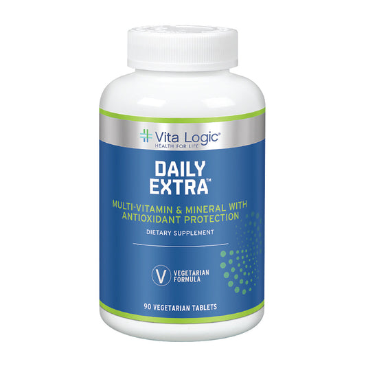 Vita Logic Daily Extra Multivitamin & Mineral | Once Daily Formula For Energy, Immune Function & Overall Health Support | 90 Vegetarian Tablets