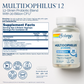 SOLARAY Multidophilus 12 Strain Probiotic 20 Billion CFU, Probiotics for Digestive Health and Gut Health Support, Prebiotic Inulin, No Dairy, 50 Serv, 100 VegCaps
