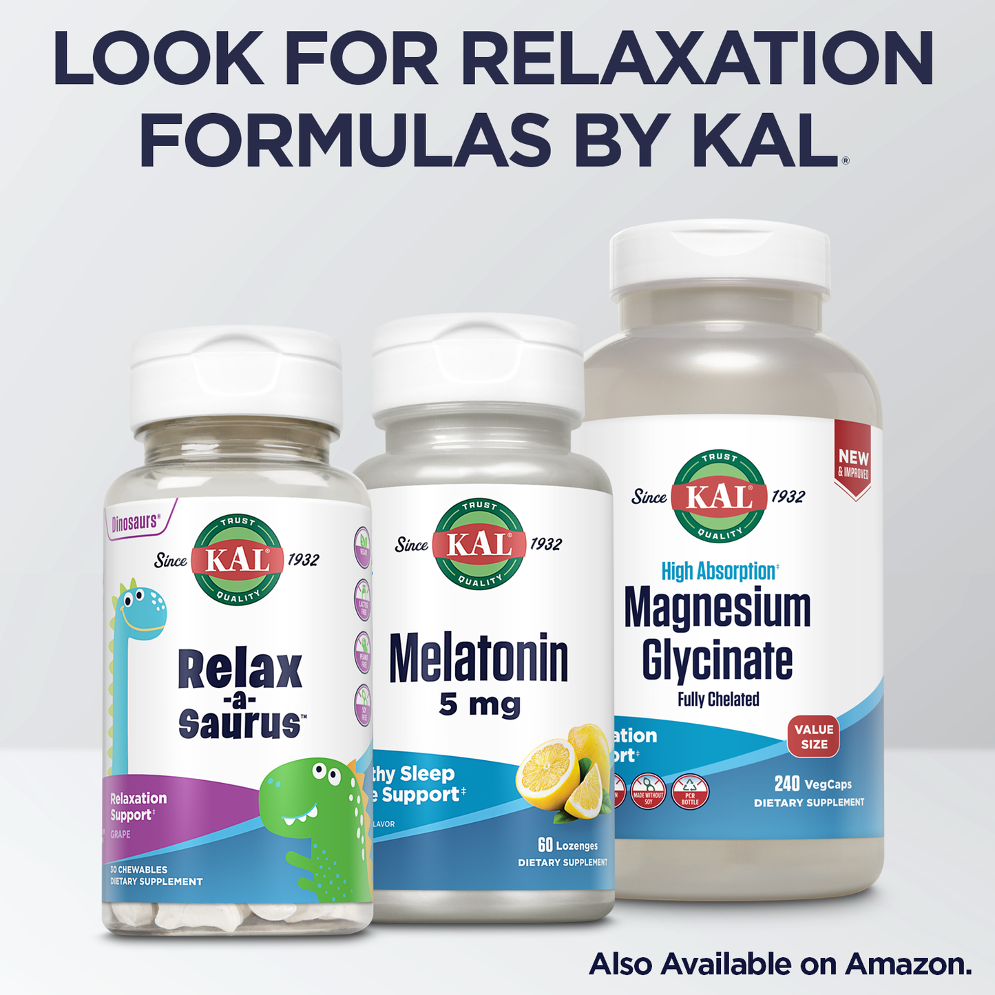 KAL GABA Supplement, Relaxation Support, GABA Supplements, Vegan, Non-GMO, Gluten Free, Lab Verified, 60-Day Money-Back Guarantee, 90 Servings, 90 Tablets