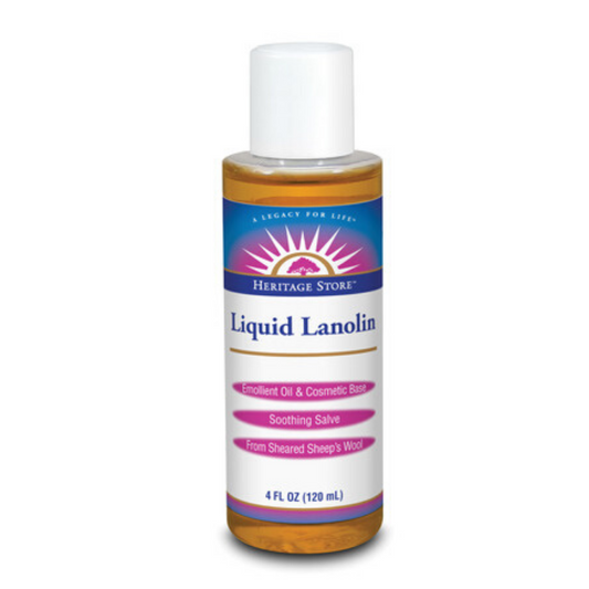 HERITAGE STORE Lanolin, Liquid, Oil, Unscented (Btl-Plastic) | 4oz