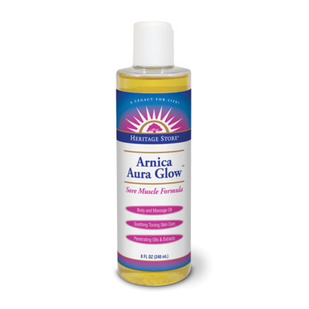 HERITAGE STORE Aura Glow Arnica, Oil, Birch (Btl-Plastic) | 8oz