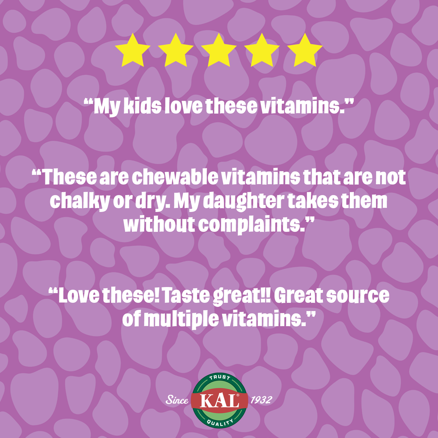 KAL MultiSaurus Kids Chewable Multivitamins, 11 Essential Vitamins and Minerals for Kids, Berry, Grape, Orange Chewables, Gluten and Fructose Free, 180 Servings, 180 Dinosaur-Shaped Chewables