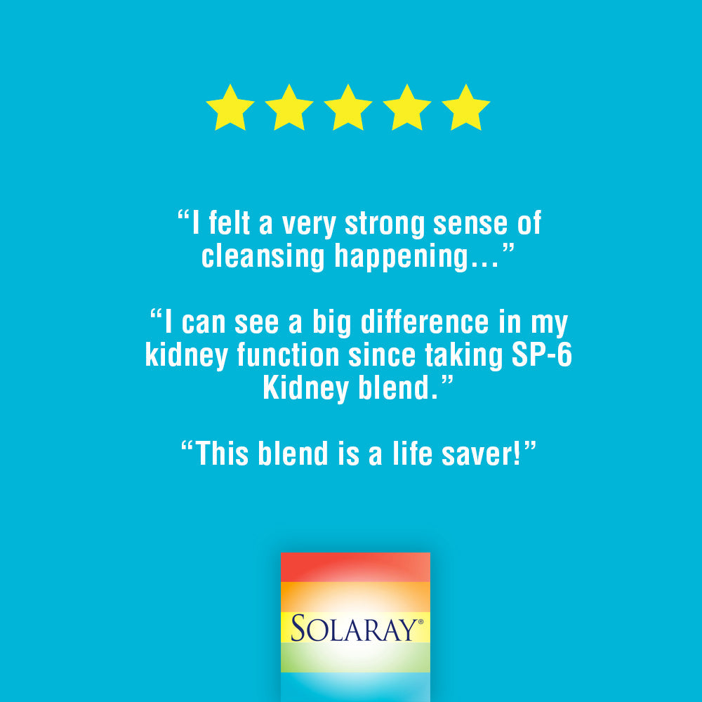 Solaray Kidney Blend SP-6 | Herbal Blend w/ Cell Salt Nutrients to Help Support Healthy Kidney Function | Non-GMO, Vegan (1 Pack)