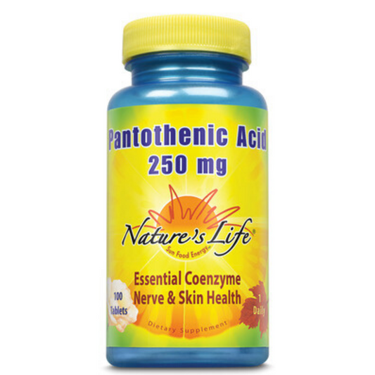 Nature's Life Pantothenic Acid, 250 mg | 100 ct
