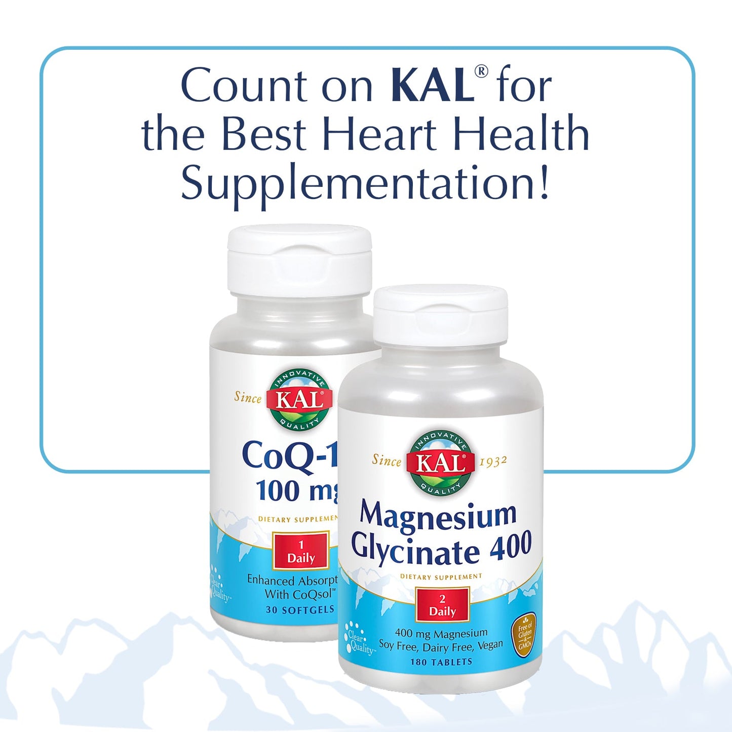 KAL Magnesium Taurate 400mg Plus CoEnzyme Vitamin B6, Chelated Magnesium Supplement, Healthy Muscle Function, Nerve and Heart Health Support, Gluten Free, Vegan, 60-Day Guarantee (90 CT, 2pk)
