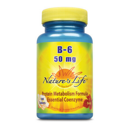 Nature's Life Vitamin B-6, 50mg | 100 ct