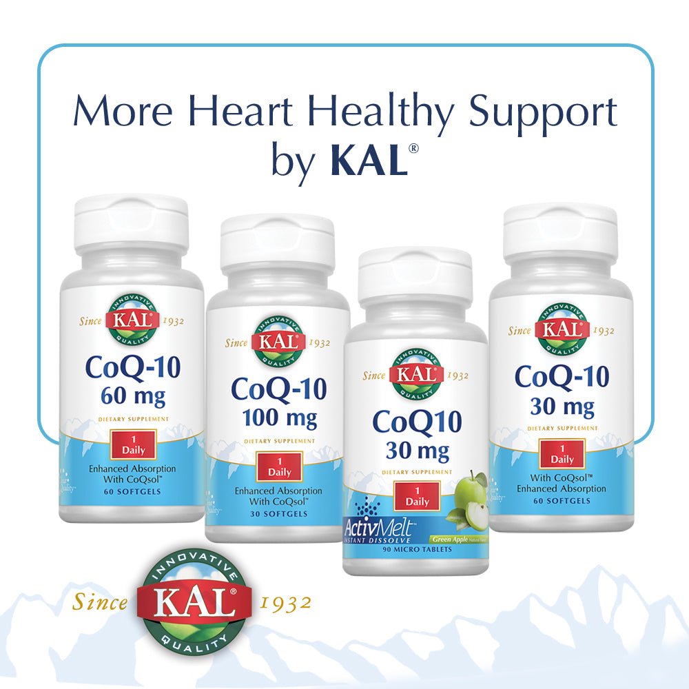 KAL Beyond Red Yeast Rice | Clinical Formula with B Vitamins, Guggul, Artichoke, L-Arginine HCl to Support Cardiovascular Health | 60 Tablets