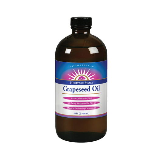 Heritage Store Grapeseed Oil | Unscented | 16oz