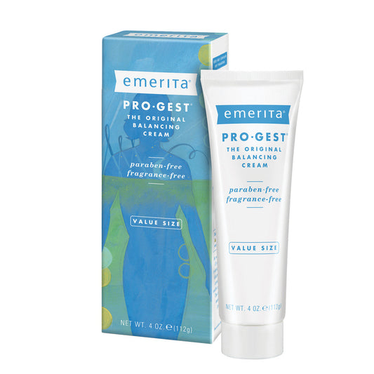 Emerita Pro-Gest Balancing Cream, The Original Progesterone Cream for Optimal Balance at Midlife  (4 oz)