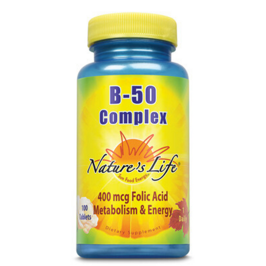 Nature's Life B-Complex, 50 mg | 100 ct