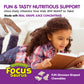 KAL Focus-Saurus | Focus Support for Kids | Amino Acid, Antioxidant & GABA Focus Blend  for Children | No Sugar, Grape Flavor Chewables | 30 ct