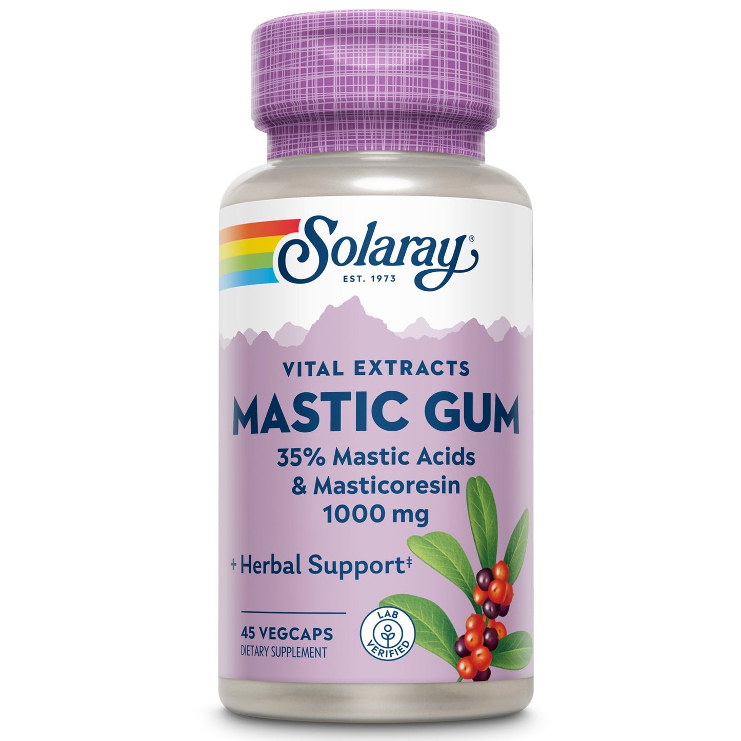 Solaray Mastic Gum Extract 500 mg 45 Count