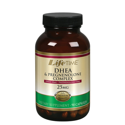 Lifetime DHEA Pregnenolone Complex | Support Hormone Balance, Energy, Mood, Weight & Libido | 90 Capsules