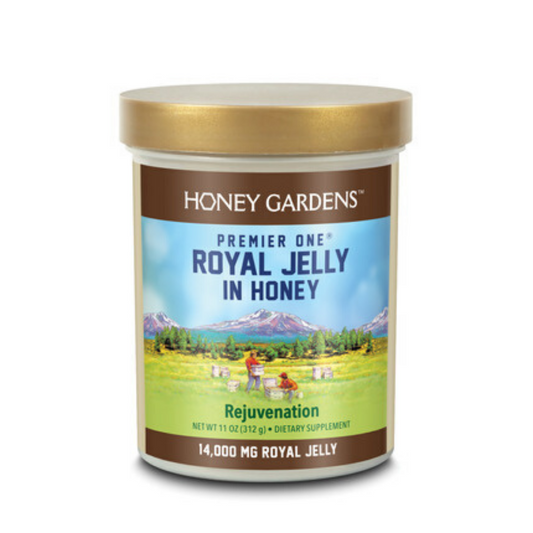 Honey Gardens Premier Royal Jelly in Honey (Btl-Plastic) | 14000mg 11oz
