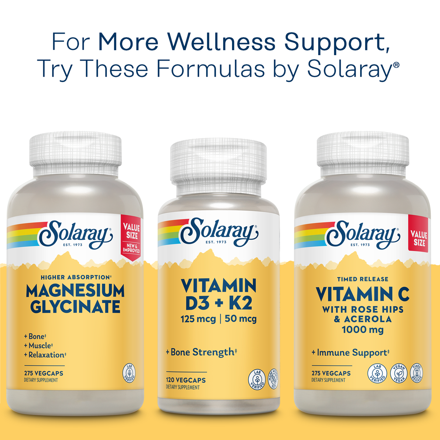 Solaray Mega Vitamin B-Stress, Timed-Release Vitamin B Complex with 1000 mg of Vitamin C for Stress, Energy, Red Blood Cell & Immune Support, Vegan, 60-Day Guarantee, (120 Count (Pack of 1))