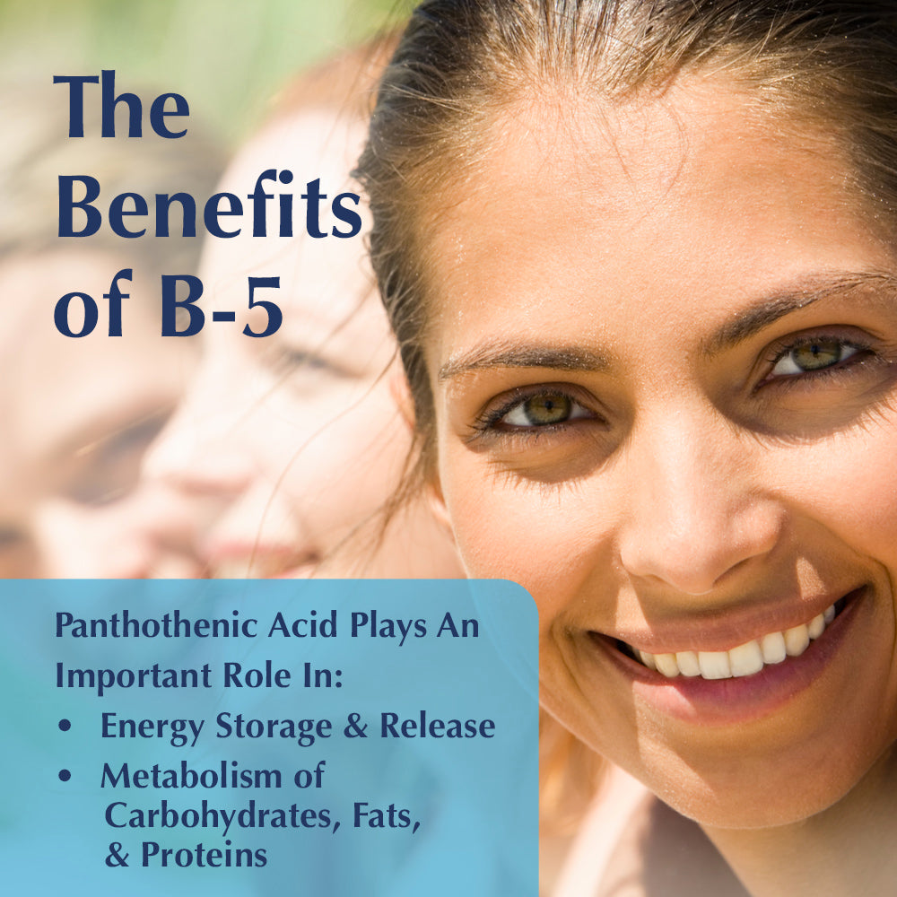 KAL Pantothenic Acid Sustained Release 1000mg | For Energy Storage & Release | Supports Metabolism of Carbs, Fats & Proteins | Vegetarian | 100ct