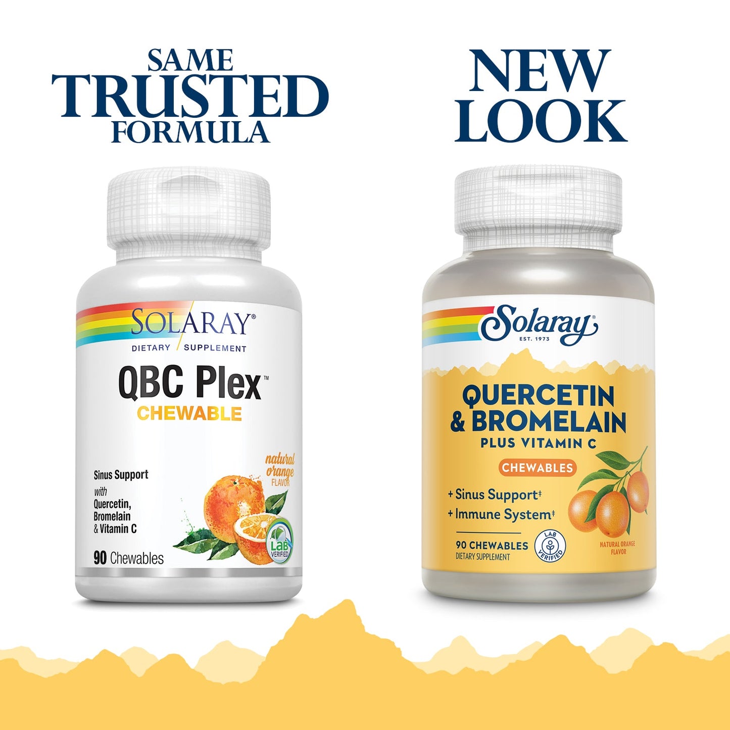 Solaray QBC Plex Chewables | Quercetin & Bromelain Plus Vitamin C | Immune & Respiratory Health Support | 90ct, 30 Serv.