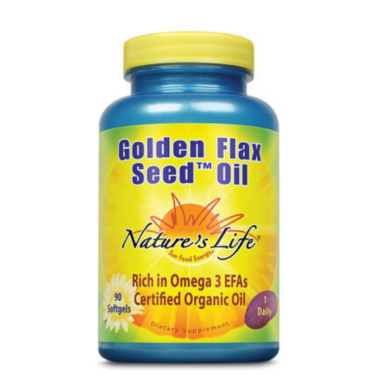 Nature's Life Golden Flax Seed Oil | 90 ct