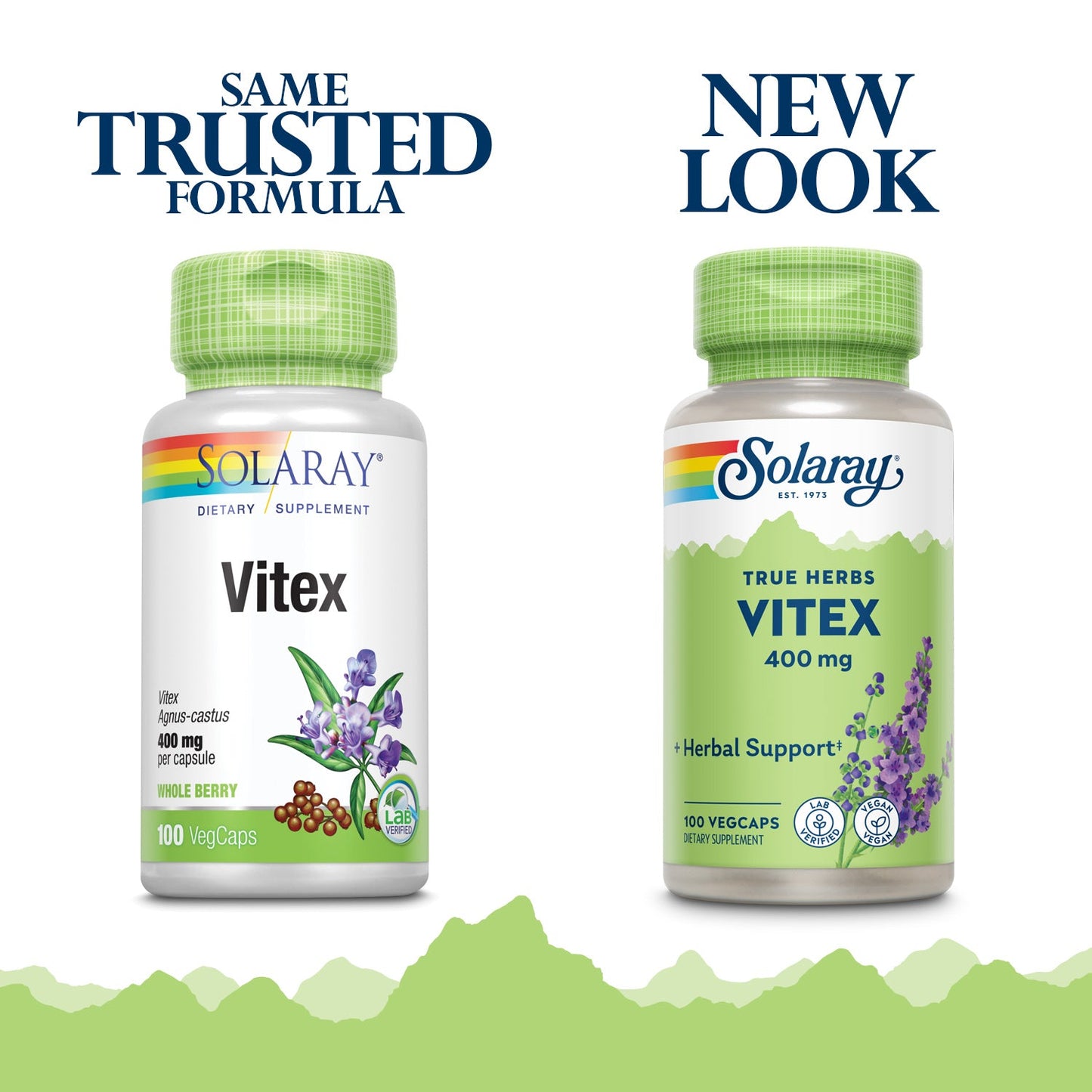 Solaray Vitex Berry 400mg | Womens Healthy Hormone Balance Formula | Menstruation & Menopause Support, 100ct