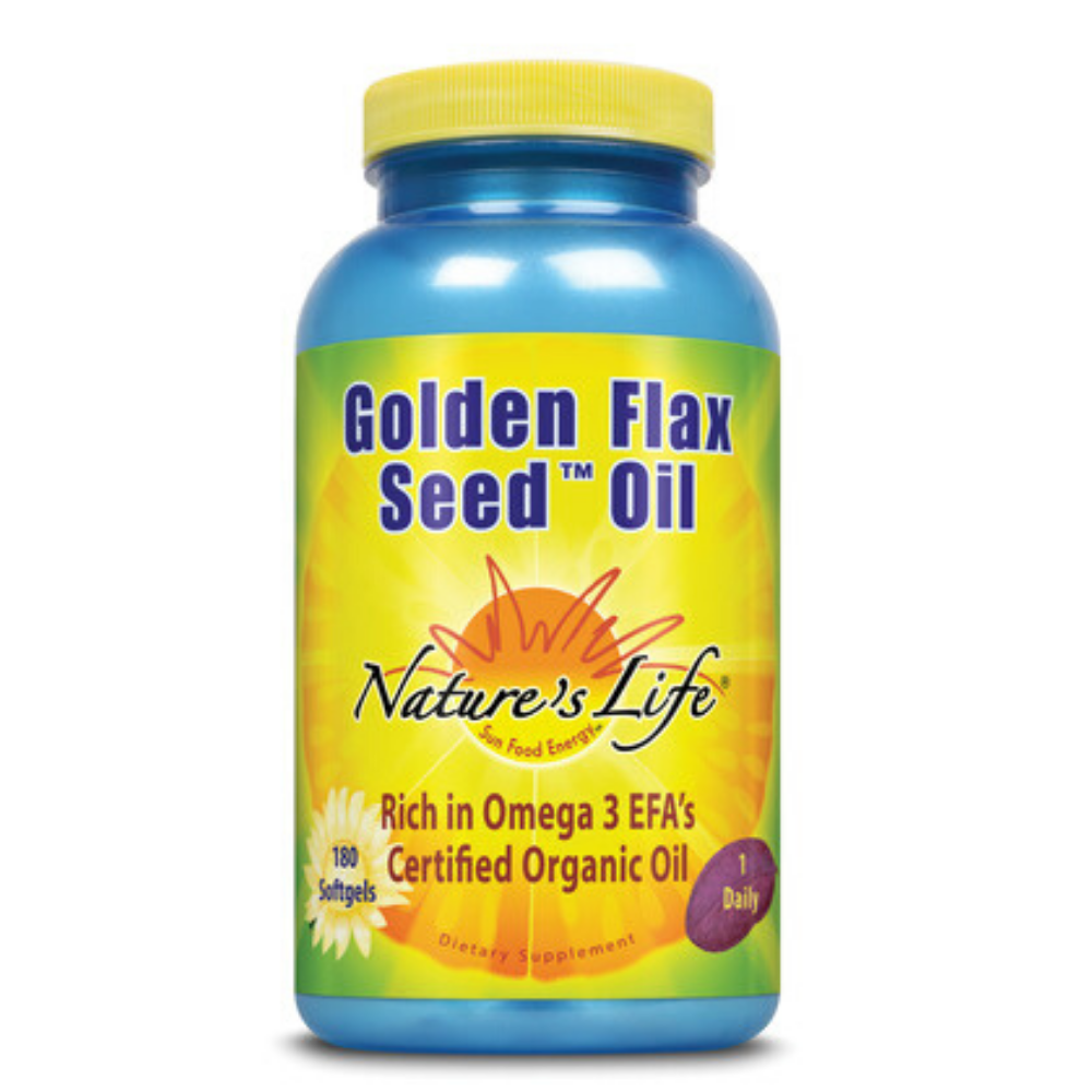 Nature's Life Golden Flax Seed Oil | 180 ct
