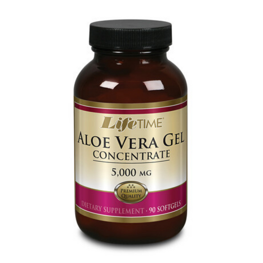 LIFETIME Aloe Vera Gel, Softgel (Btl-Glass) 5000mg | 90ct