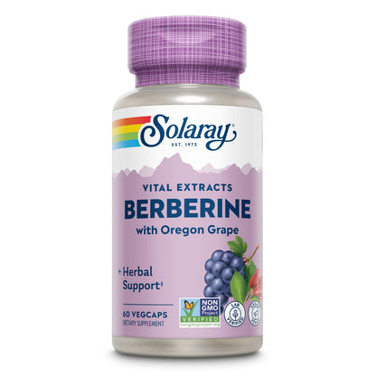 Solaray Berberine Root Extract Advanced Formula, AMPK Activator, Healthy Immune, Digestion & Metabolism Support, 60 VegCaps