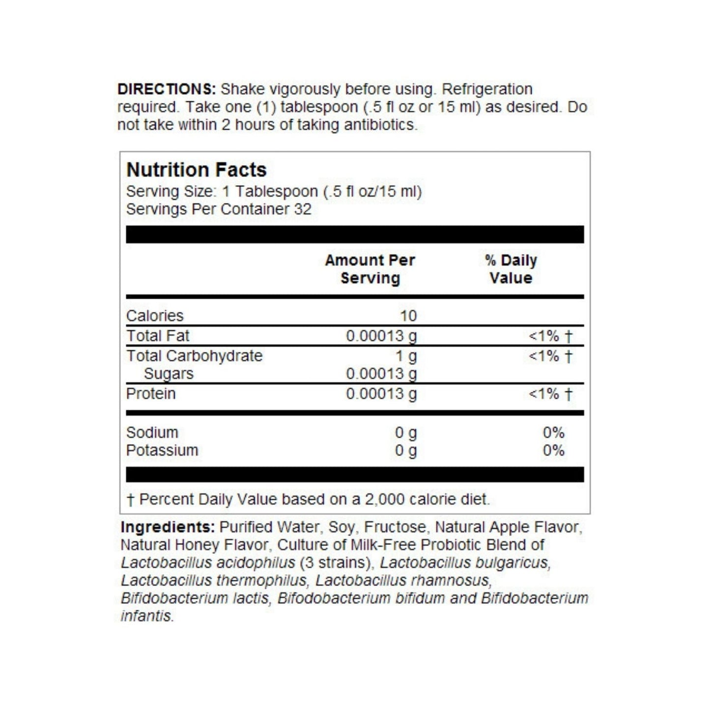 Nature's Life Apple-Honey Acidophilus | 16 oz