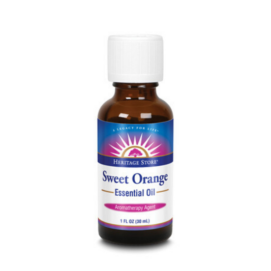 HERITAGE STORE Orange Essential Oil, Orange (Btl-Glass) | 1oz