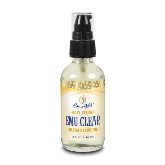 EMU GOLD Emu Clear Oil, Ultra Active Fully Refined, Oil, Unscented (Btl-Glass) | 2oz
