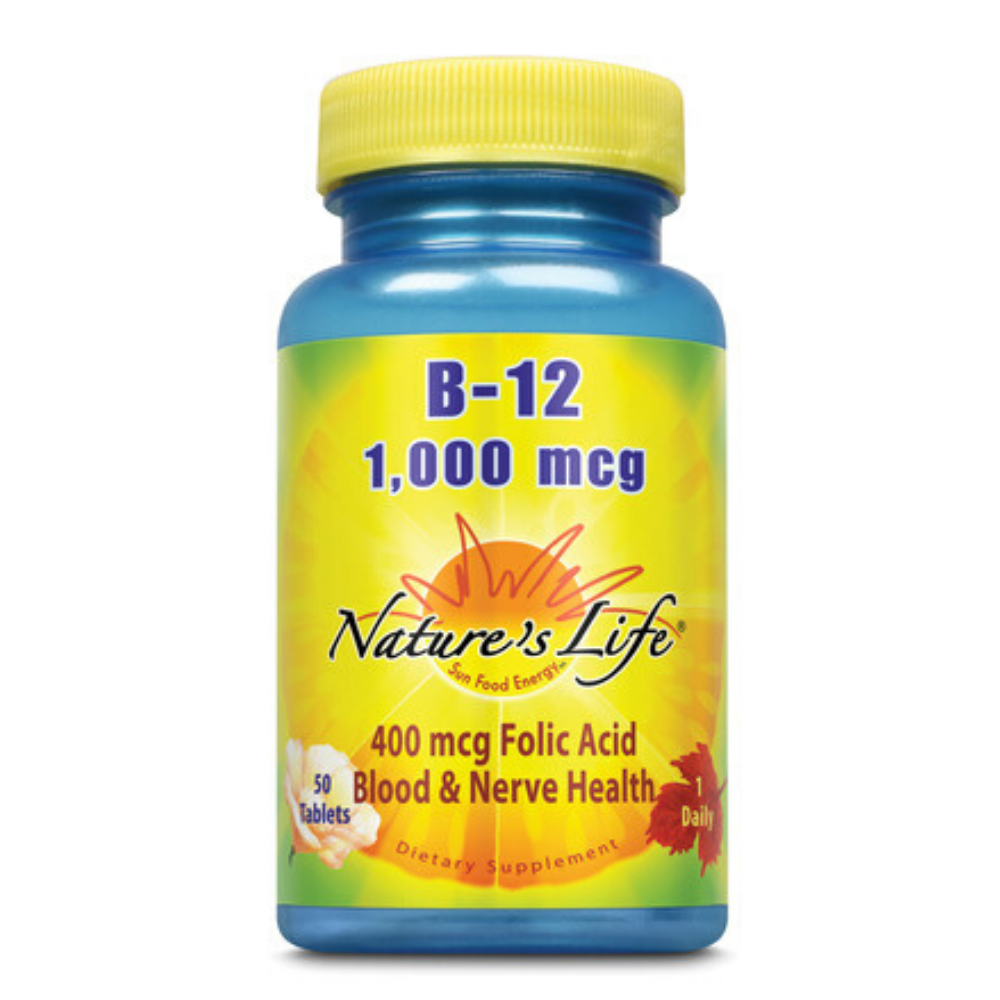Nature's Life Vitamin B-12, 1,000 mcg | 50 ct