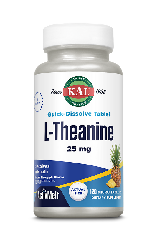 L-Theanine 25 mg ActivMelt® Instant Dissolve Tablets