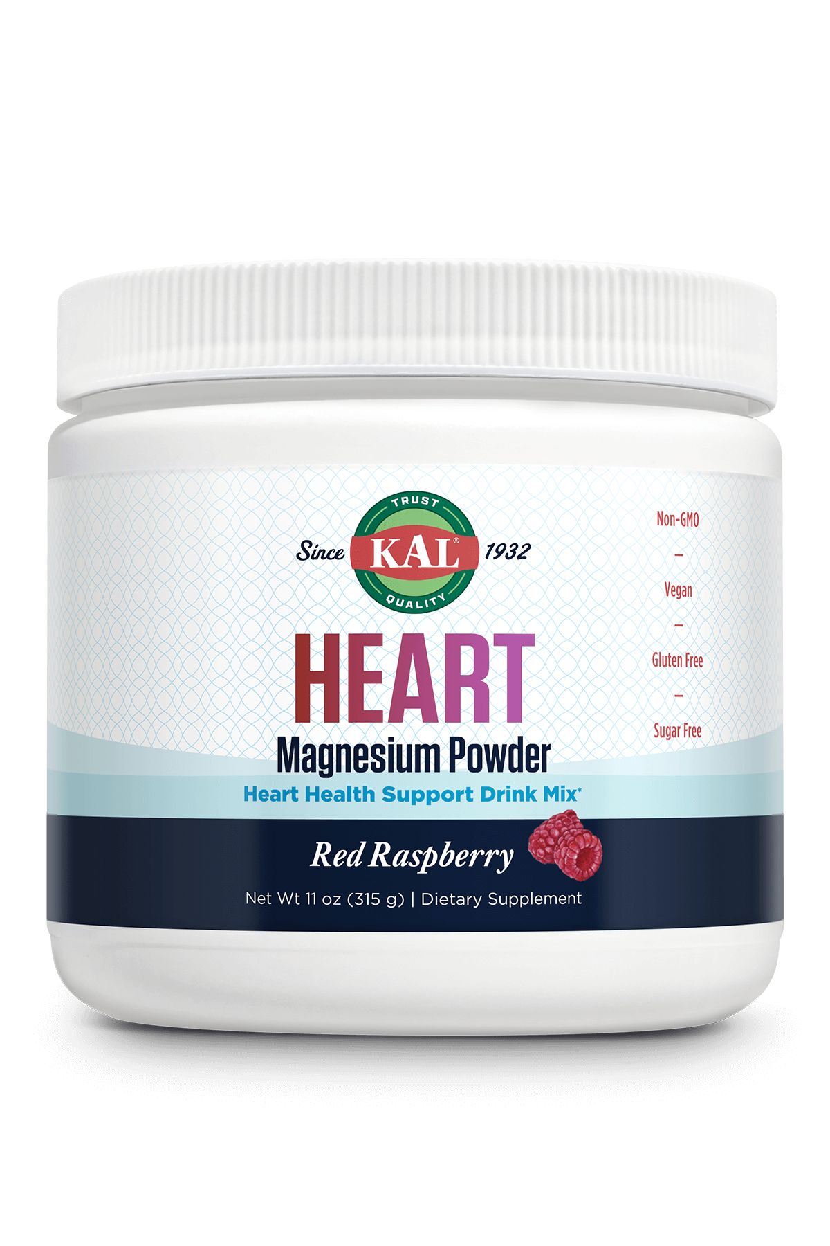 Heart Magnesium Powder Drink Mix - Red Raspberry