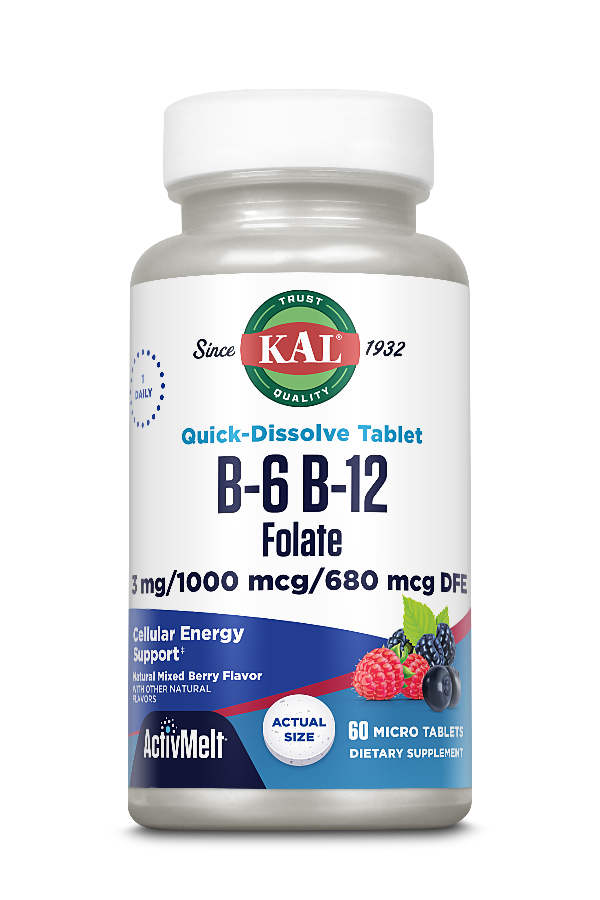 B-6 B-12 Folic Acid ActivMelt