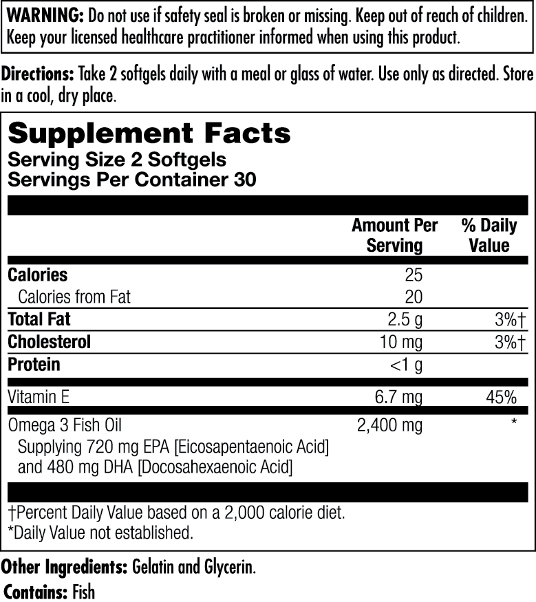 Omega-3 720 EPA / 480 DHA