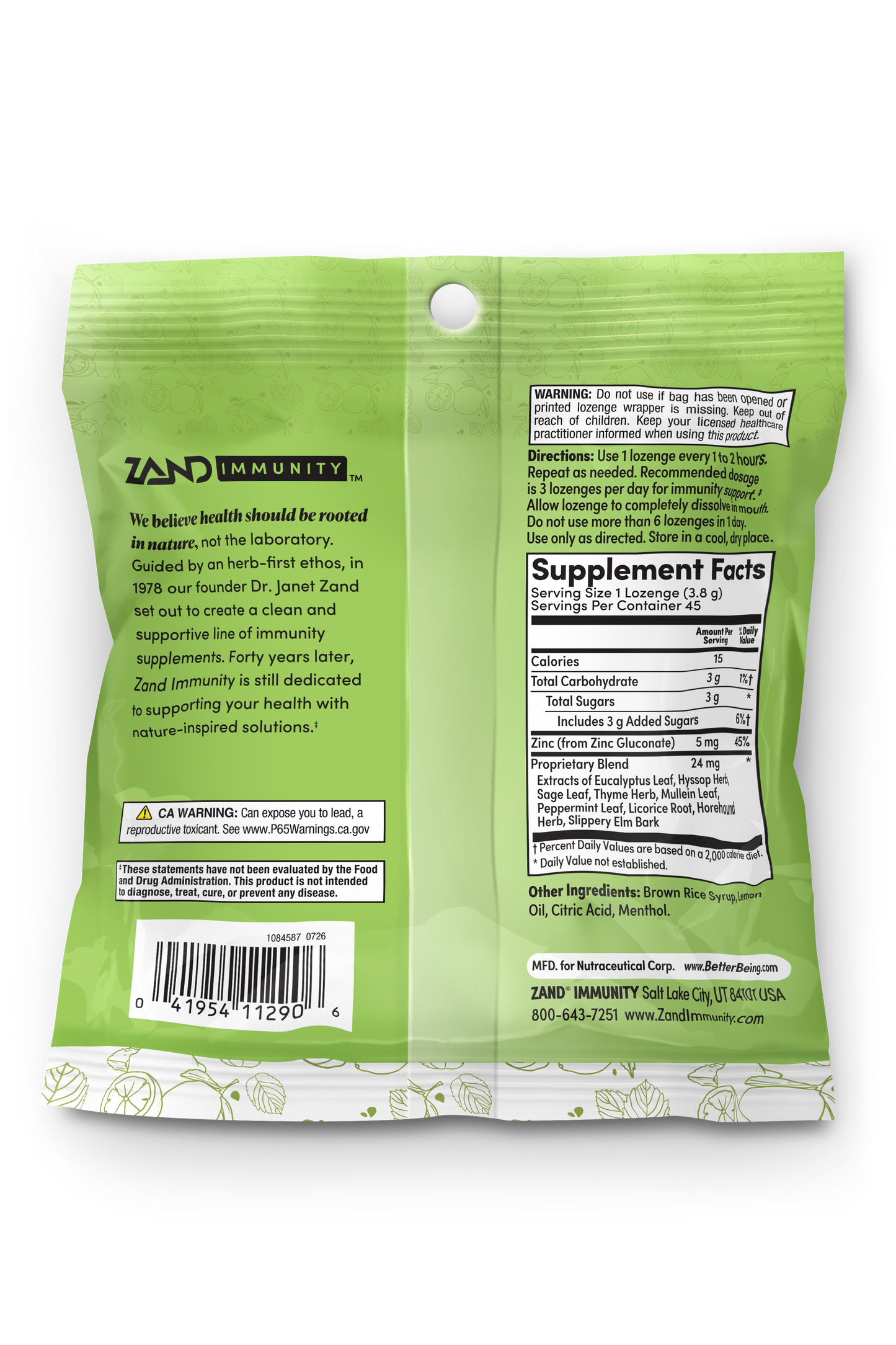 Lemon Zinc Lozenges