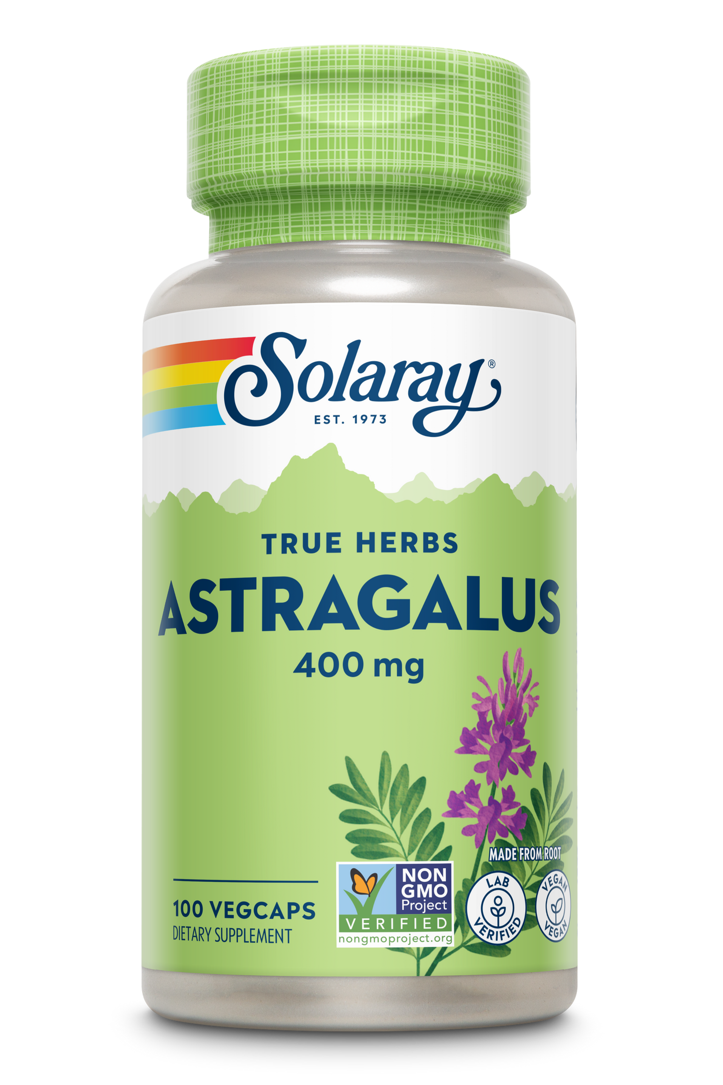 Solaray Astragalus Root 400mg | Healthy Immune Function & Stress Support | Adaptogen Herb | Non-GMO, Vegan & Lab Verified | 100 VegCaps