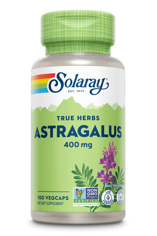 Solaray Astragalus Root 400mg | Healthy Immune Function & Stress Support | Adaptogen Herb | Non-GMO, Vegan & Lab Verified | 100 VegCaps