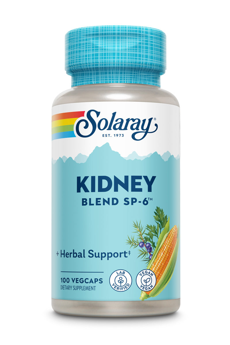 Solaray Kidney Blend SP-6 | Herbal Blend w/ Cell Salt Nutrients to Help Support Healthy Kidney Function | Non-GMO, Vegan (1 Pack)