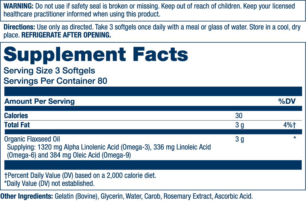 Flaxseed Oil 100ct