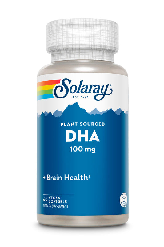 Solaray DHA Neuromins, Vegan Softgel (Btl-Plastic) 100mg 60ct